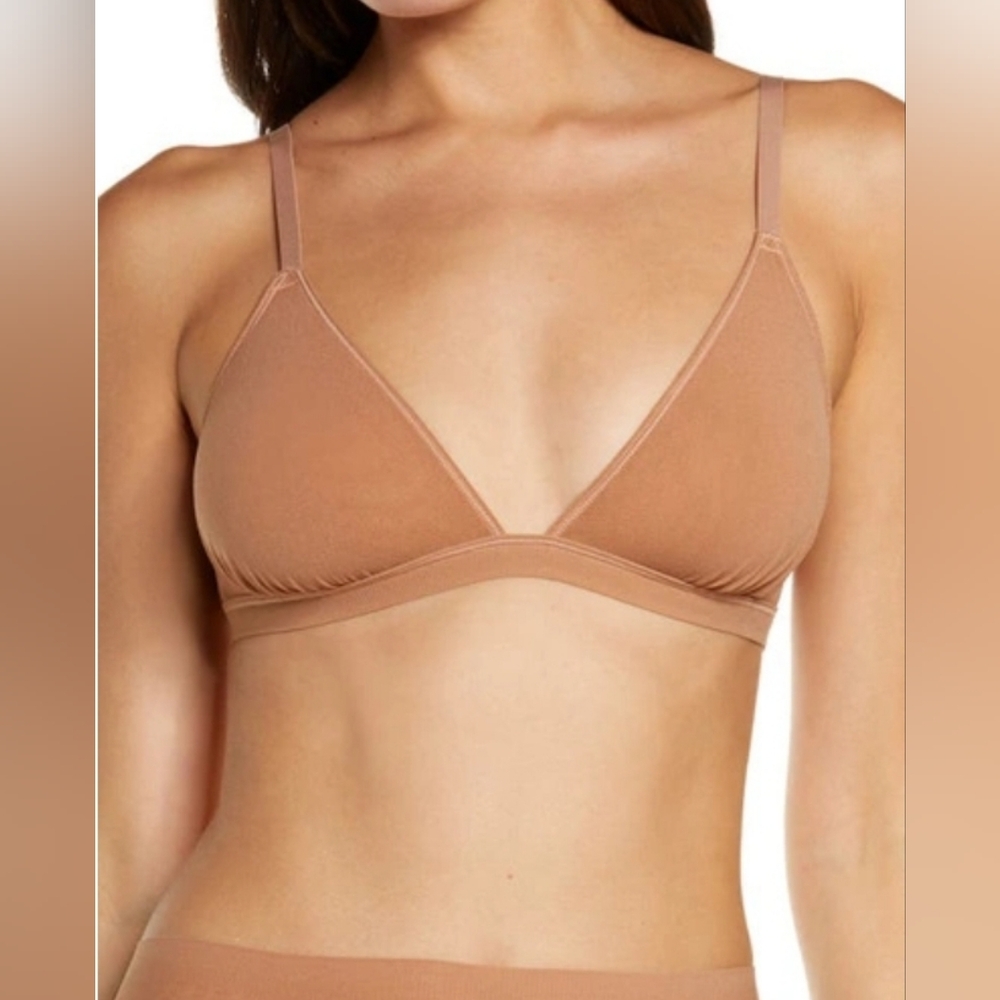 SKIMS Summer Mesh Triangle Bralette Sienna/ NWT/XXS